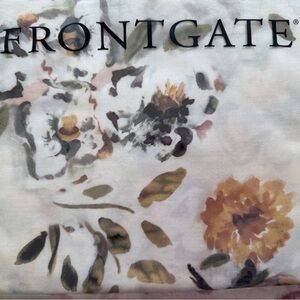 Elodie Floral Duvet Cover - Cream and Green